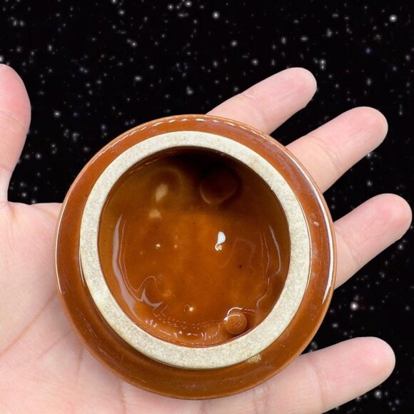 Vintage House Of Webster It'll Do Brown Glazed Canister Cookie Jar Box Pottery - Picture 7 of 10